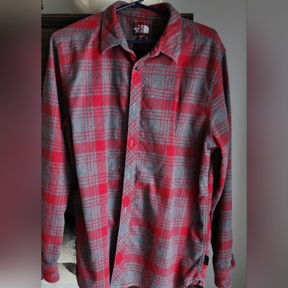 The North Face Other - The North Face Red and Gray Checkered Men's Shirt